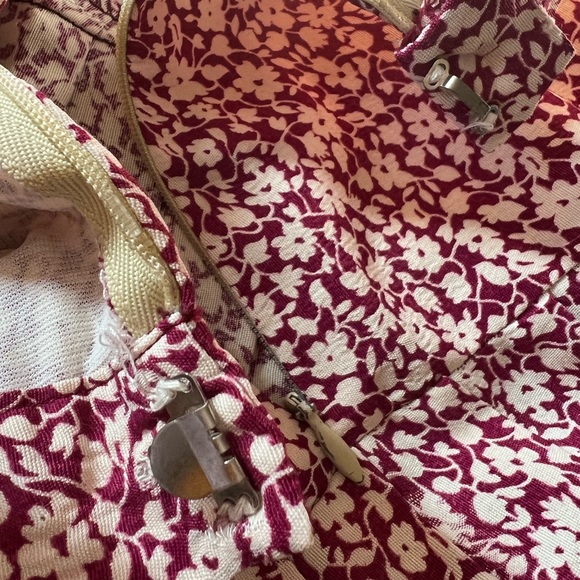 Floral midi pleated skirt Vintage Unbranded Size 10 - Picture 5 of 6